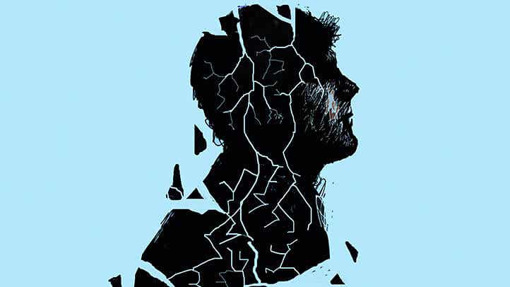 figura fragmentada representando el reto de los libros para superar la depresión