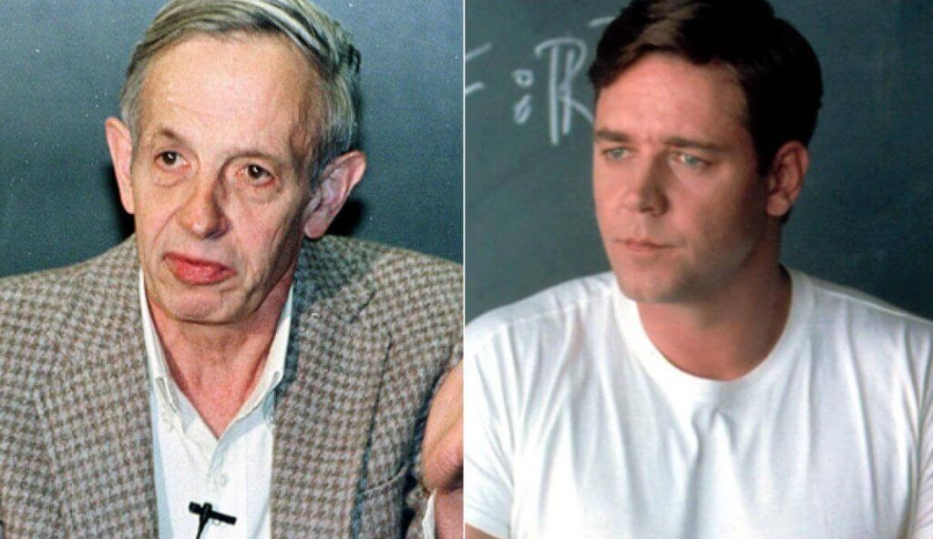 John Nash y Russell Crowe