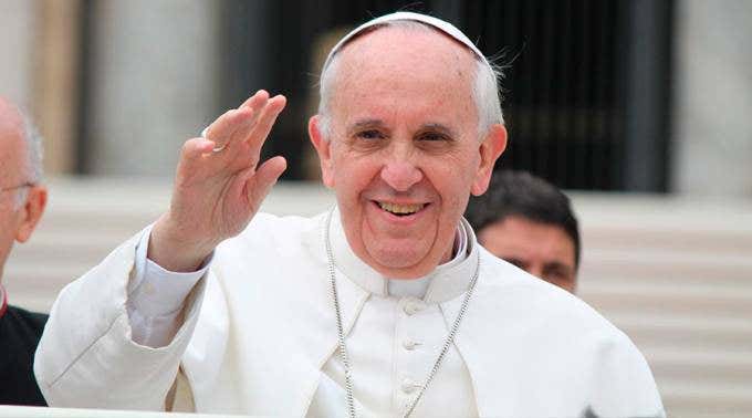 Papa Francisco, uno de los líderes espirituales