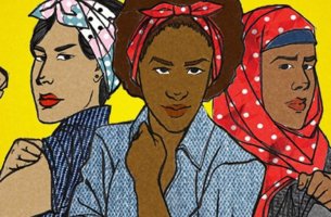 Tres mujeres en representación de los tipos de feminismos