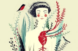 Chica con corazón para representar las frases de Louise Hay