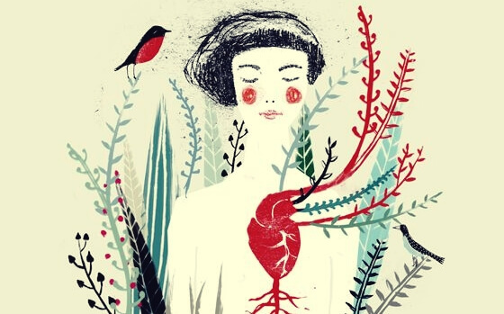 Chica con corazón para representar las frases de Louise Hay