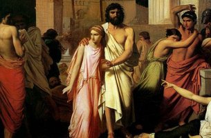 Pintura de Edipo para representar el complejo de Edipo