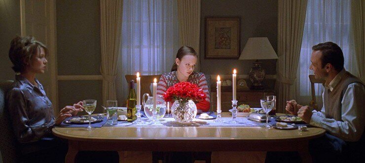 Escena de cena en la película American Beauty