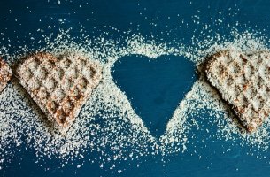 Galletas con forma de corazón