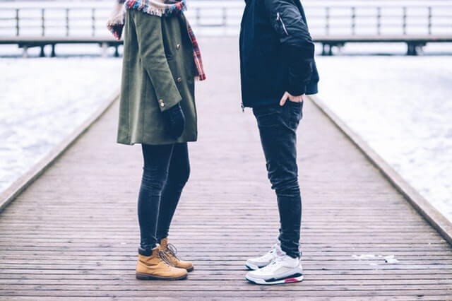 couple looking at each other