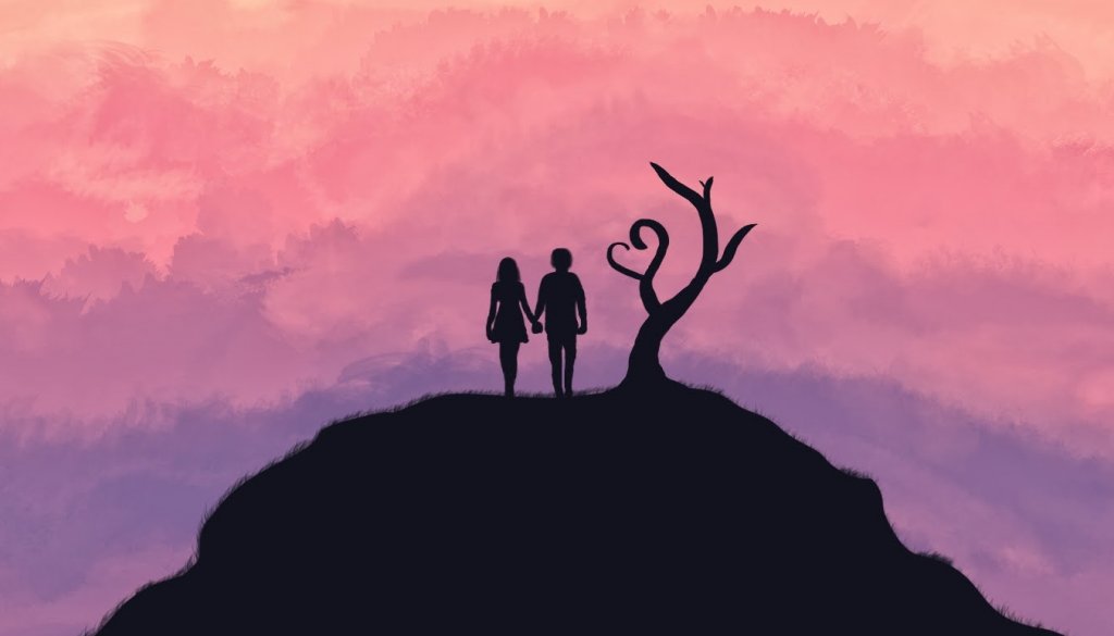 pareja que representa frases de amor en la literatura