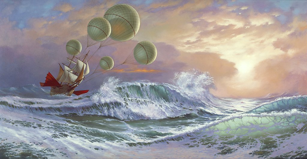 barco en océano representando las frases de frases de John Locke