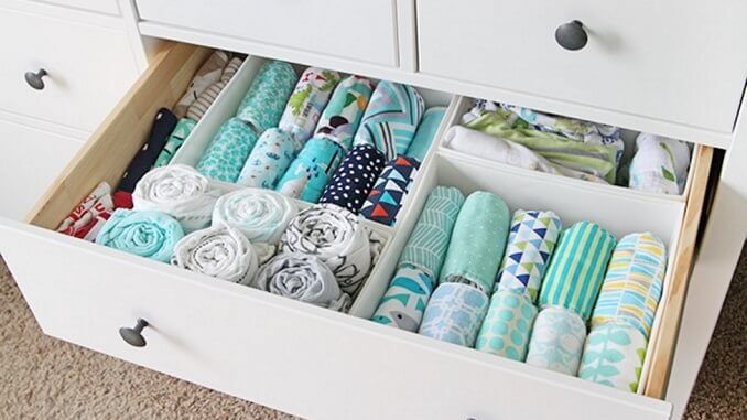 cajones ordenados según método Marie Kondo