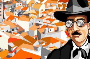 Ilustración representando las frases de Fernando Pessoa