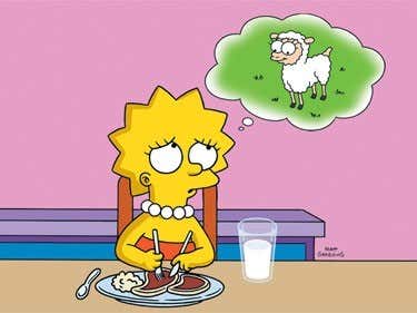 Lisa pensando en una oveja