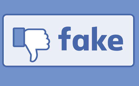 logo de Facebook simbolizando las fake news