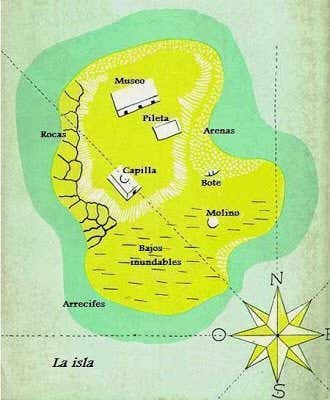 Mapa de la invención de Morel