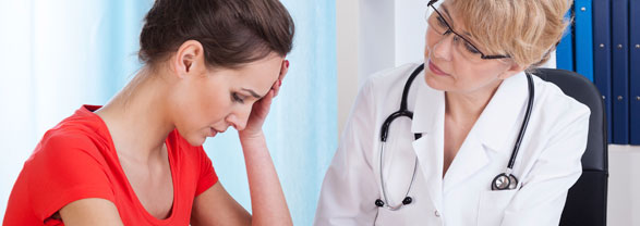 Mujer en el médico