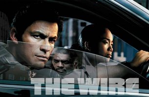 Personajes de The Wire en un coche