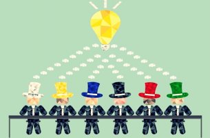 personas con sombreros aplicando el técnica de los seis sombreros
