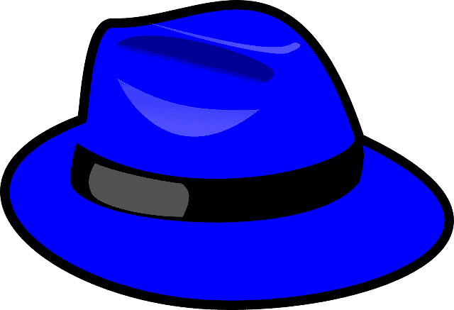 sombrero azul representando la técnica de los seis sombreros