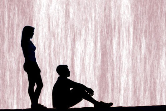 pareja tras finalizar una relación