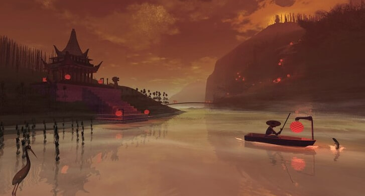 imagen oriental simbolizando una fábula japonesa