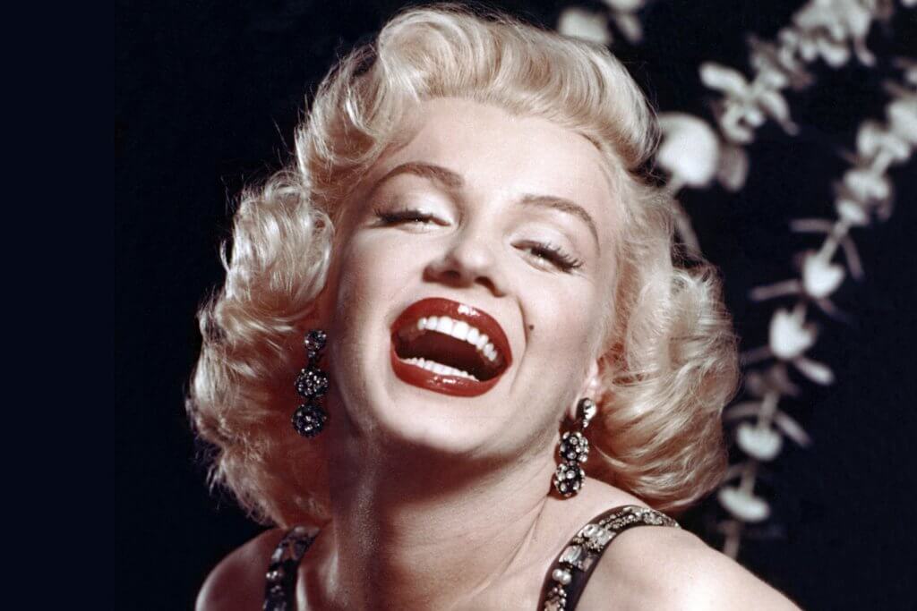Marilyn Monroe sonriendo