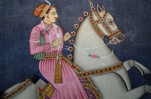 hombre a caballo representando los proverbios persas