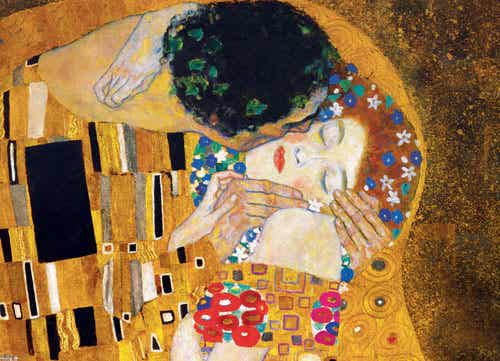 Pintura El beso de Klimt