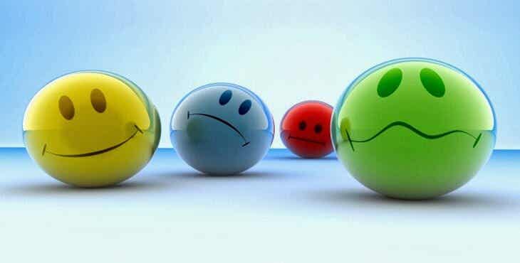 bolas de colores representando el arte de gestionar las emociones