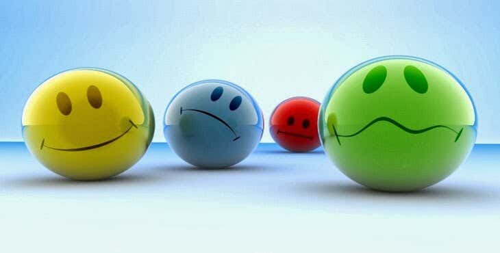 Bolas representando emociones