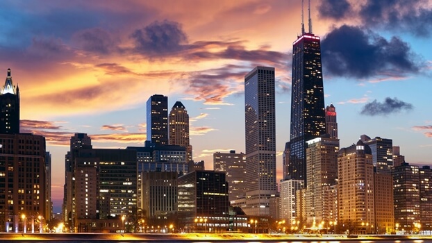 Nueva York representando la teoría de la felicidad de la sabana