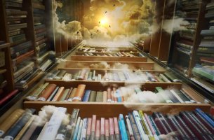 Estantería con libros