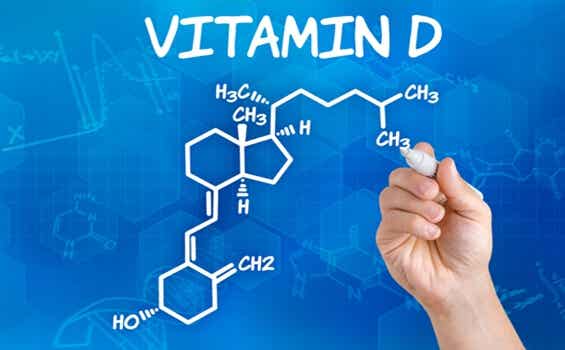 fórmula demostrando la relación entre el cerebro y la vitamina D
