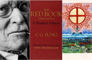 tres ilustraciones representando el el libro rojo de Jung