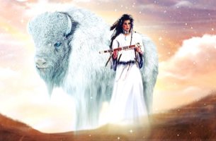 la mujer del búfalo blanco