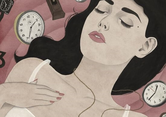 chica rodeada de relojes representando las diferencias entre tristeza y depresión