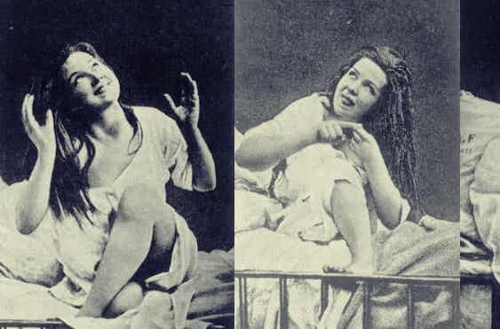 mujer con histeria tratada por charcot