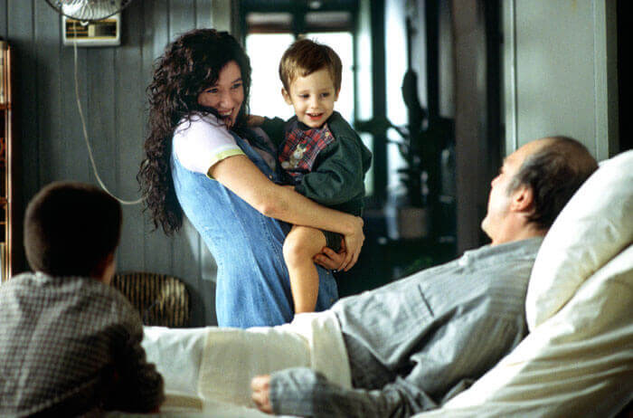 Ramon con una mujer y un niño