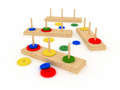 Torre de Hanoi de colores