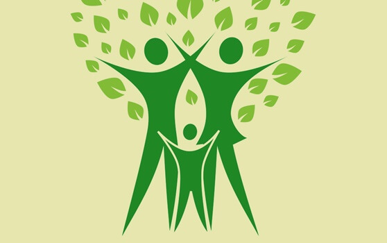 Familia con forma de árbol