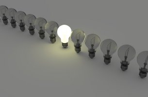 Bombilla con luz