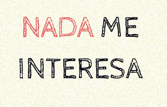 cartel representando el efecto de la apatía