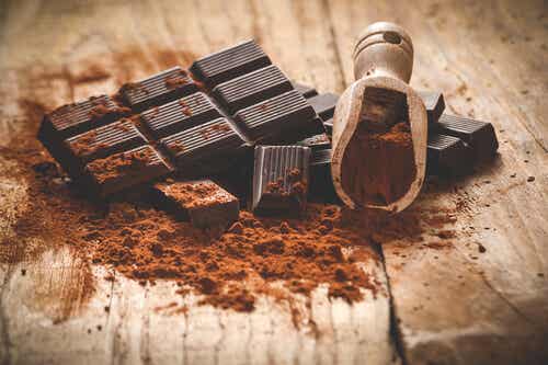 chocolate, a great food for getting serotonin and tryptophan