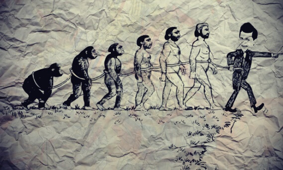amo y la evolución de los esclavos representando la dialéctica del amo y el esclavo