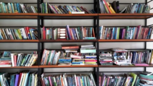Estantería llena de libros
