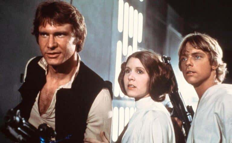 Han Solo, Leia y Luke Skywalker