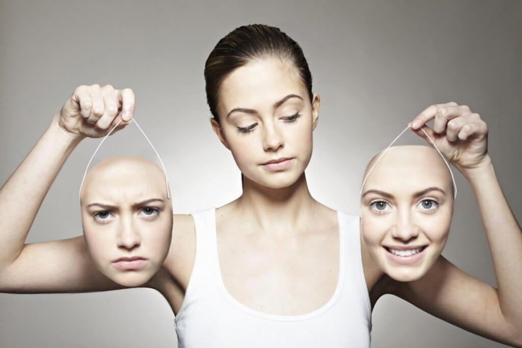 Mujer con dos caras