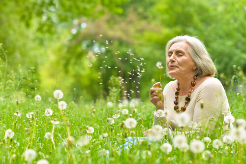 Mujer en el campo