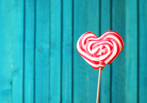 Piruleta de corazón