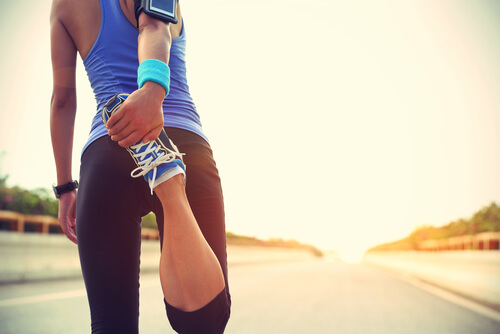 Mujer entrenando