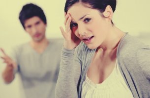 Pareja enfadada