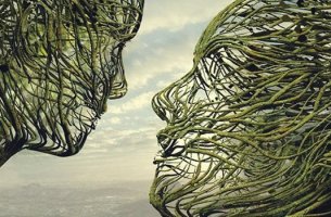 pareja mirándose simbolizando el cerebro empático